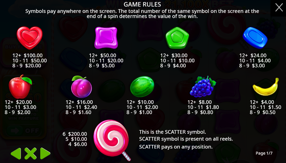 Símbolos Y Sus Pagos Respectivos